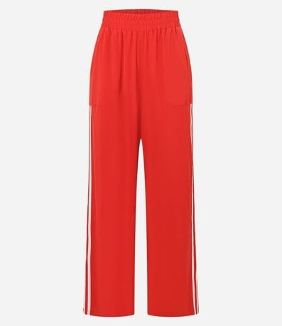 Pantalón Deportiva con Raya Lateral Contrastante y Bolsillos 5