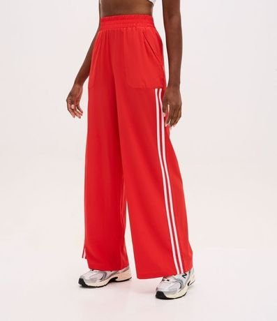 Pantalón Deportiva con Raya Lateral Contrastante y Bolsillos 2