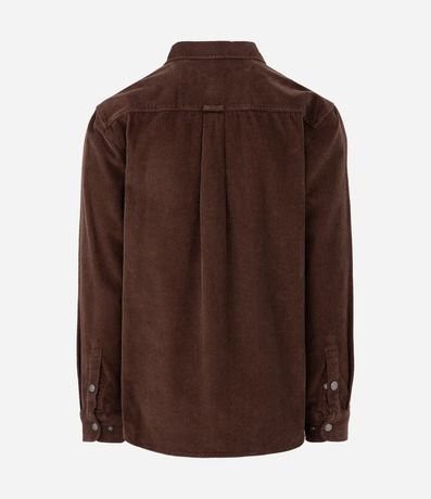 Camisa en Terciopelo con Bolsillo en el Pecho y Abotonado 6