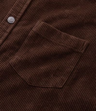Camisa en Terciopelo con Bolsillo en el Pecho y Abotonado 8