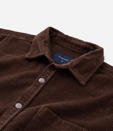 Camisa en Terciopelo con Bolsillo en el Pecho y Abotonado 9