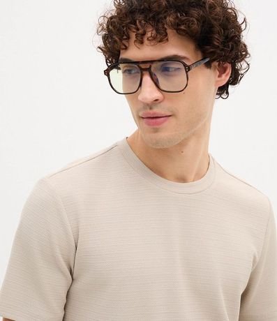 Remera Slim con Textura 3