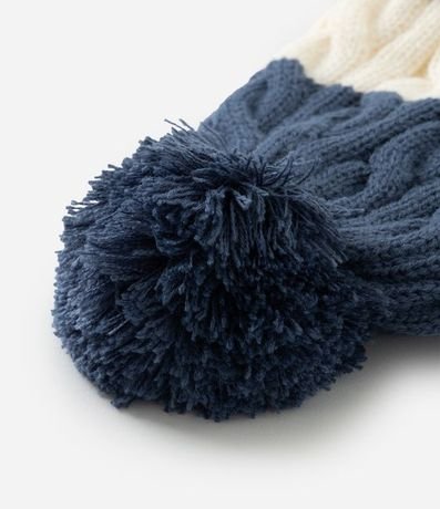 Gorro Infantil en Punto con Estampado Rayada - Talle 0 a 12 Meses 3