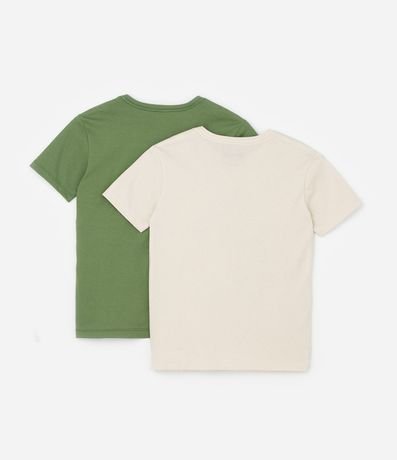 Kit 02 Camisetas Infantiles con Estampa Minecraft - Talle 5 a 14 años 2