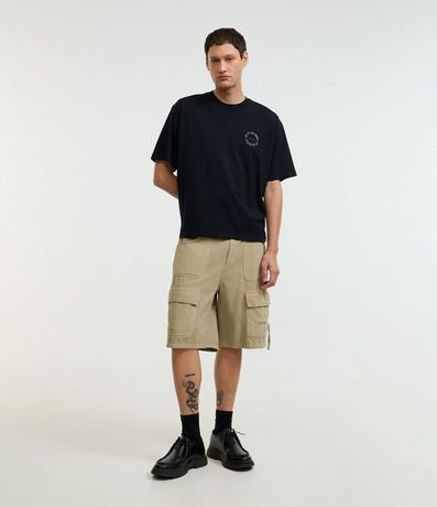 Remera Boxy en Algodón con Estampa de Anjos y Lettering The Luck 2