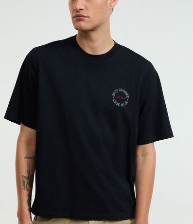 Remera Boxy en Algodón con Estampa de Anjos y Lettering The Luck 5