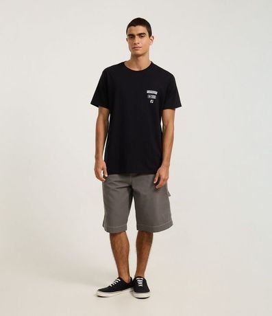 Remera Comfort en Algodón con Estampa Frente y Espalda Mapa Topográfico 2