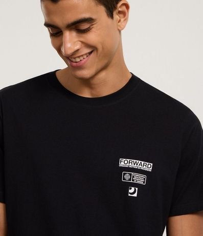 Remera Comfort en Algodón con Estampa Frente y Espalda Mapa Topográfico 4