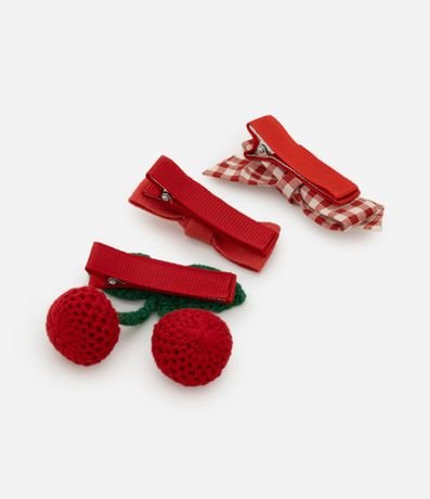 Kit 03 Pinzas para el Pelo Infantil en Formato  Diversos - Talle U 2