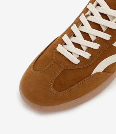 Championes Chuteira con Efecto Camurça y Recortes 4