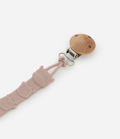 Prendedor de Chupeta Infantil  em Silicone de Vaca - Talle único 2