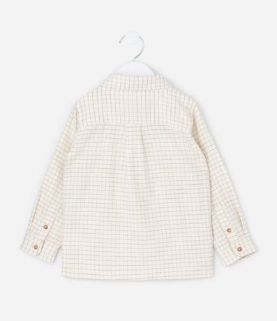 Camisa Infantil en Franela de Cuadros con Bolsillos – Talle 1 a 6 años 2