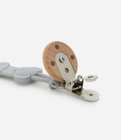 Prendedor de Chupeta Infantil en Silicone de Elefante - Talle único 4