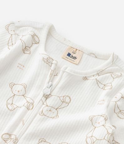Mono Infantil Canelado con Estampado de Ositos – Talle RN a 24 Meses 9