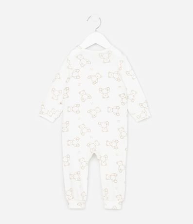 Mono Infantil Canelado con Estampado de Ositos – Talle RN a 24 Meses 4