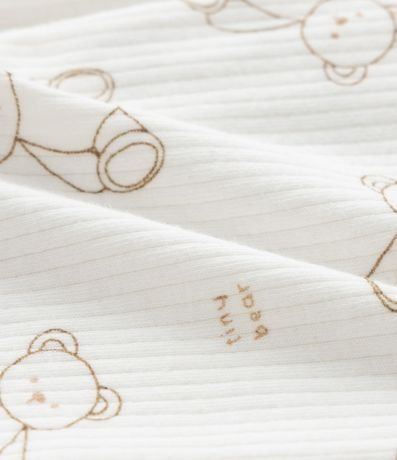 Mono Infantil Canelado con Estampado de Ositos – Talle RN a 24 Meses 5