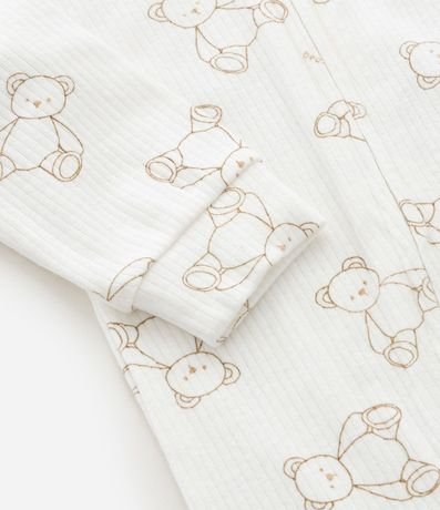 Mono Infantil Canelado con Estampado de Ositos – Talle RN a 24 Meses 6