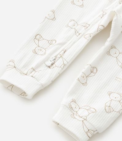 Mono Infantil Canelado con Estampado de Ositos – Talle RN a 24 Meses 7