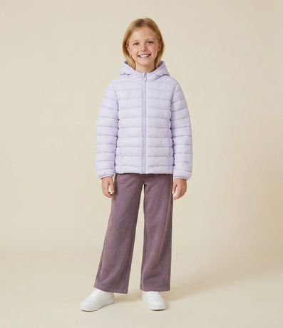 Campera Infantil Puffer en Microfibra con Capucha – Talle 5 a 16 años