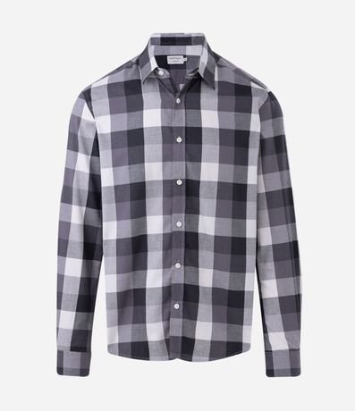 Camisa Manga Larga en Franela de Cuadros
