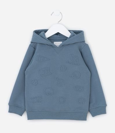 Saco Infantil con Ícones Embossed y Capucha – Talle 1 a 6 años