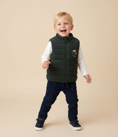 Chaleco Infantil Matelassados con Estampado Localizada – Talle 1 a 5/6 años 1