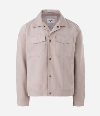 Campera Trucker en Gamuza con Botones 6