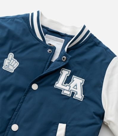 Campera Infantil Bomber con Patches College – Talle 1 a 5/6 años 8