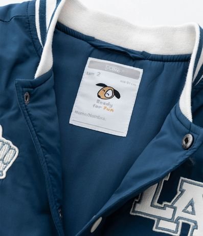 Campera Infantil Bomber con Patches College – Talle 1 a 5/6 años 5