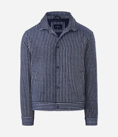 Campera Texturizada Jacquard Rayada 6