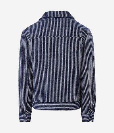 Campera Texturizada Jacquard Rayada 7