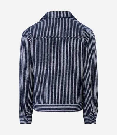 Campera Texturizada Jacquard Rayada 8