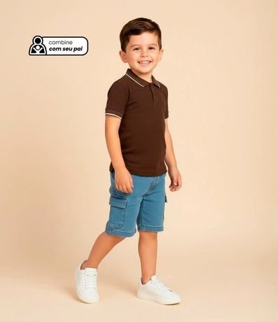 Remera Polo Infantil Texturizada - Talle 1 a 6 años
