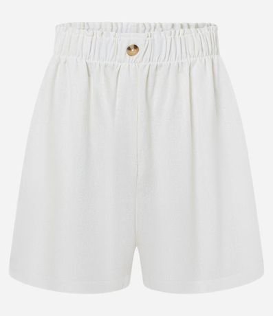 Short Runner en Viscolino con Botón en la Cintura 5