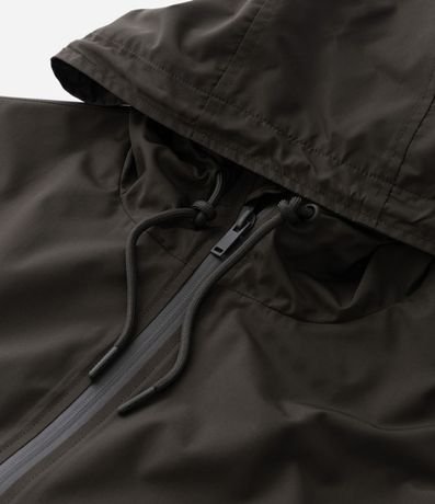 Campera Rompevientos con Capucha y Bolsillo con Cierre 12