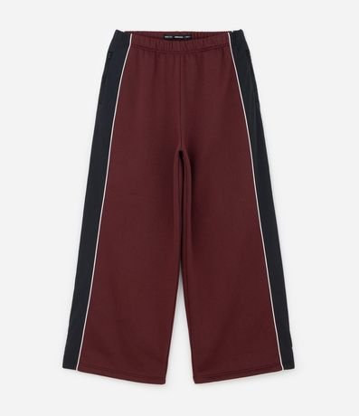 Pantalón de Algodón con Felpa y Painéis 4