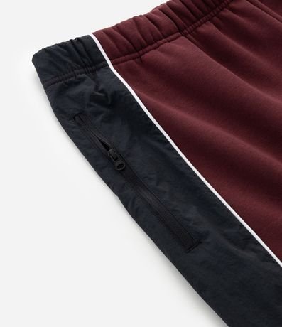 Pantalón de Algodón con Felpa y Painéis 9