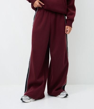 Pantalón de Algodón con Felpa y Painéis 2