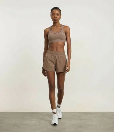 Top Copa Deportivo en Microfibra con Tiras Elásticas Cruzadas en la Espalda