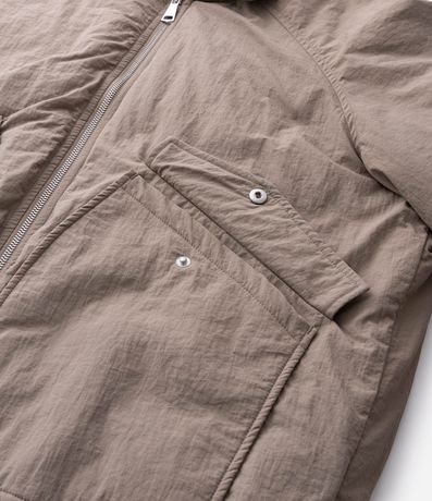 Campera Bomber en Poliamida con Bolsillos 8