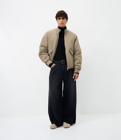 Campera Bomber en Poliamida con Bolsillos 2