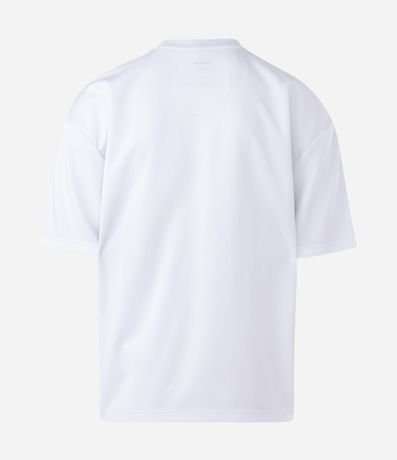 Remera Manga Corta en Tejido Sintético y Lettering Broken Culture 2