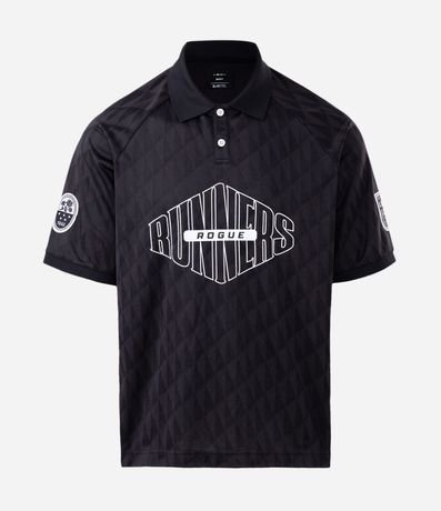 Polo Masculina Manga Corta Boxy Runners 5