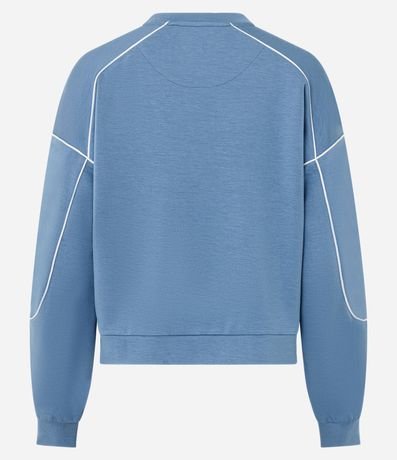 Buzo Deportivo Oversized en Modal con Friso Contrastante 5