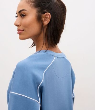 Buzo Deportivo Oversized en Modal con Friso Contrastante 3