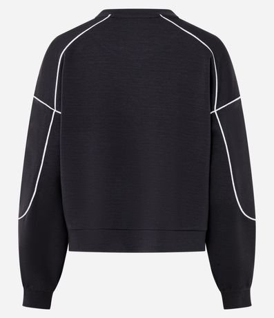 Buzo Deportivo Oversized en Modal con Friso Contrastante 7