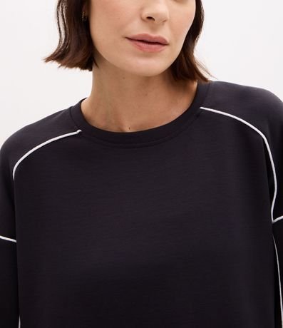 Buzo Deportivo Oversized en Modal con Friso Contrastante 4