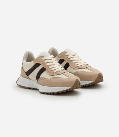 Championes Jogging en PU con Recortes Contrastantes 2