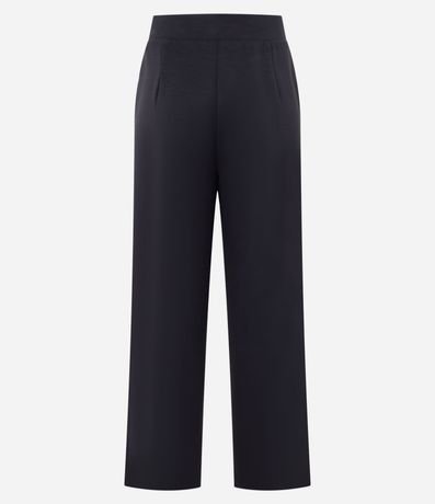 Pantalón Recto Deportivo en Modal con Cintura en Rib y Friso Contrastante 6