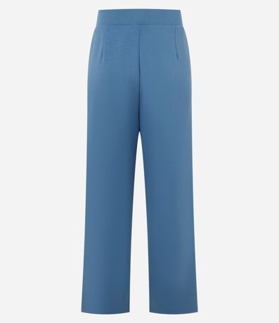 Pantalón Recto Deportivo en Modal con Cintura en Rib y Friso Contrastante 6